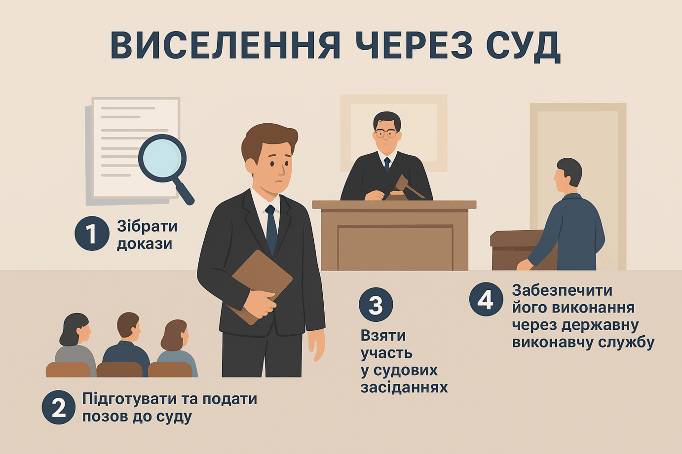 процес виселення мешканців через суд